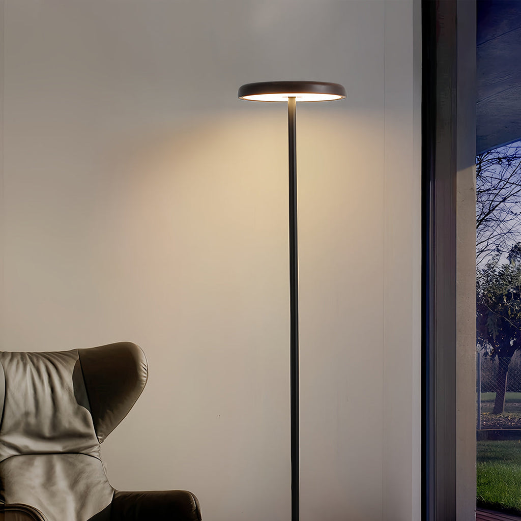 Minimalist Dimmable LED Floor Lamp - Modern Uplight Standing Light