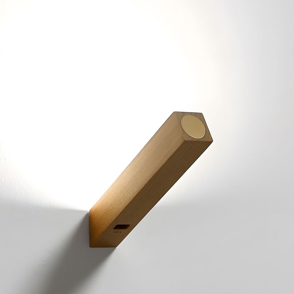 Nordic LED Desk Light - Dual Magnetic Touch Control Wooden Lamp