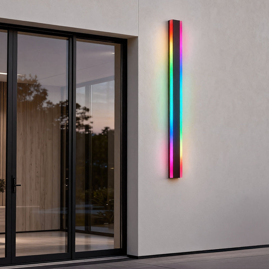 RGB Waterproof LED Linear Wall Light - Modern Metal Fixture