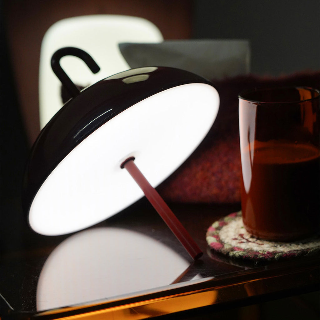 USB Rechargeable Dimmable LED Touch Table Lamp Portable Umbrella Light