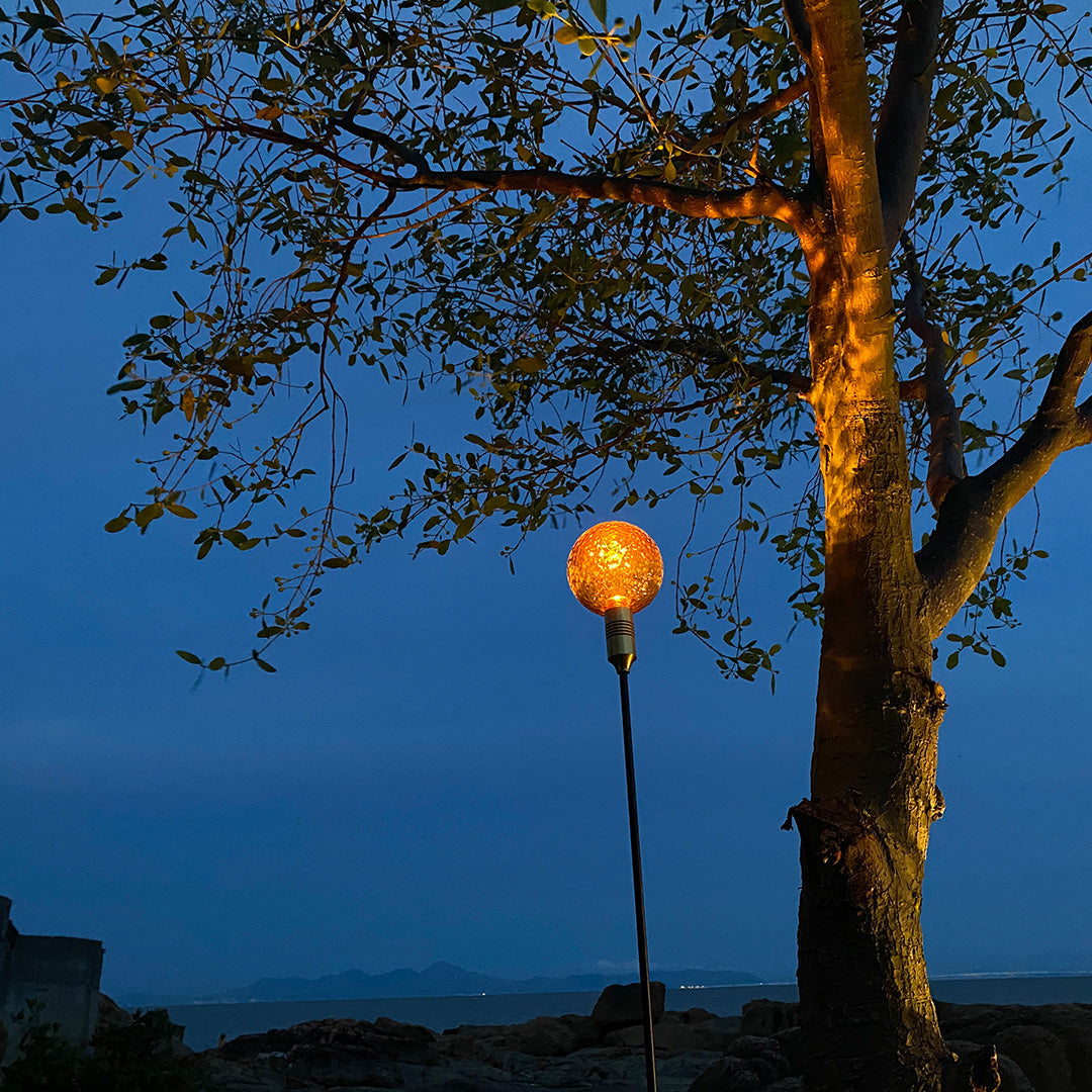 Round Reed Path Landscape Lighting Outdoor Decor Light