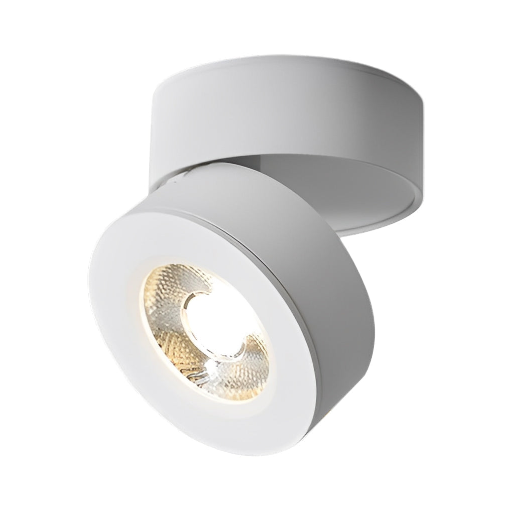 Surface Mounted Adjustable Spotlight - Round Foldable LED Light