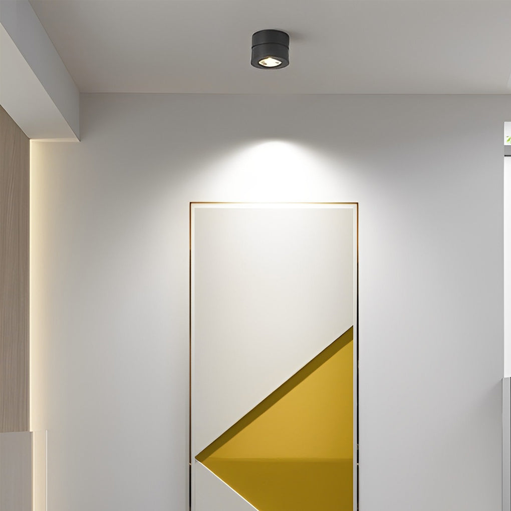 Surface Mounted Adjustable Spotlight - Round Foldable LED Light