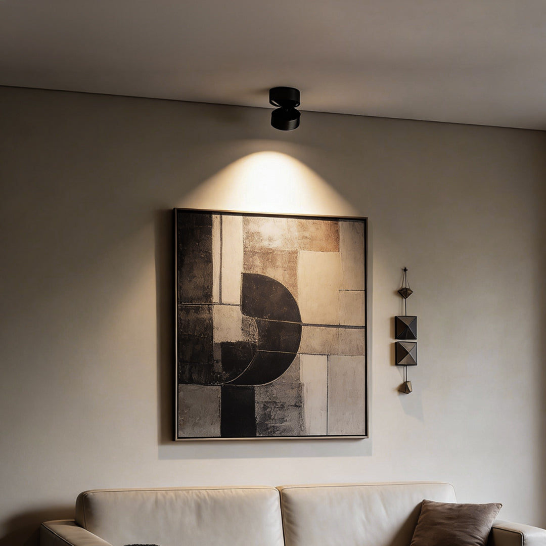 Surface Mounted Adjustable Spotlight - Round Foldable LED Light