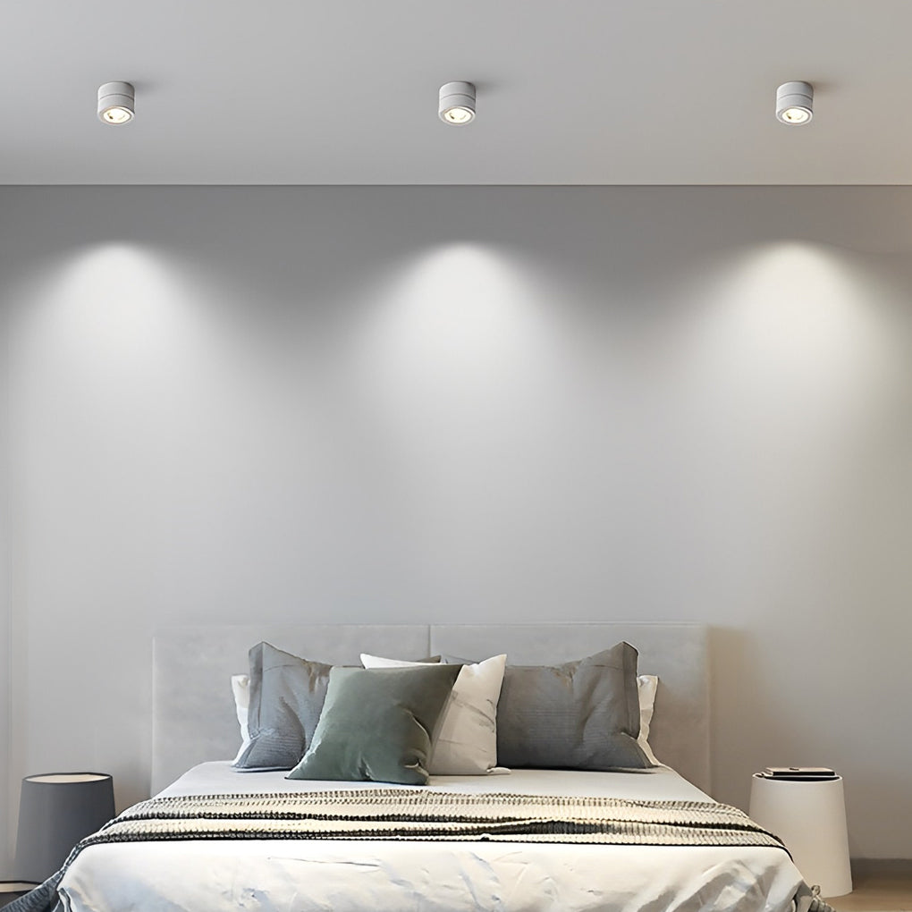 Surface Mounted Adjustable Spotlight - Round Foldable LED Light