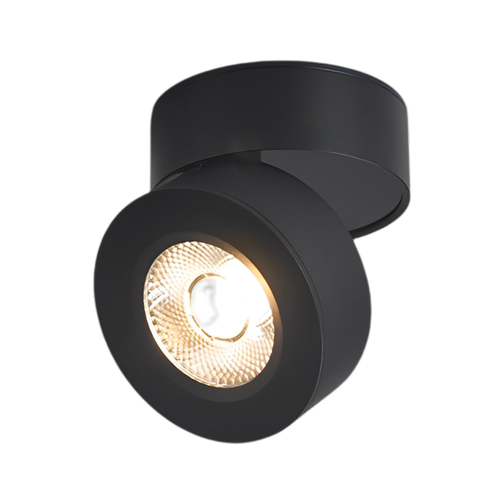 Surface Mounted Adjustable Spotlight - Round Foldable LED Light