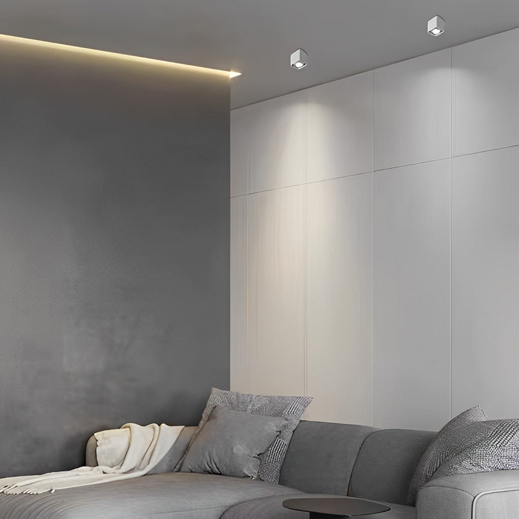 Square LED Ceiling Grid Light - Surface Mounted Spot Light for Home & Office