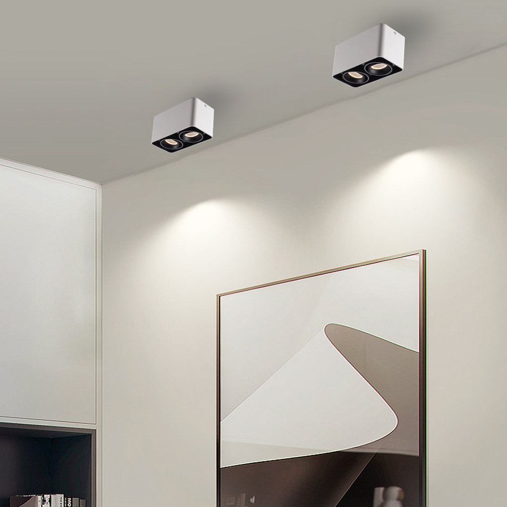 Square LED Ceiling Grid Light - Surface Mounted Spot Light for Home & Office