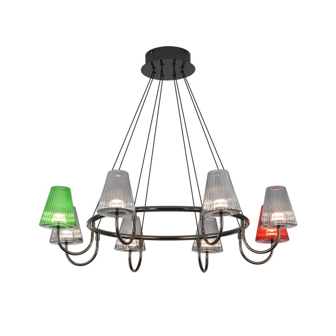 Branch LED Suspension Chandelier - Modern Glass Ceiling Light Fixture