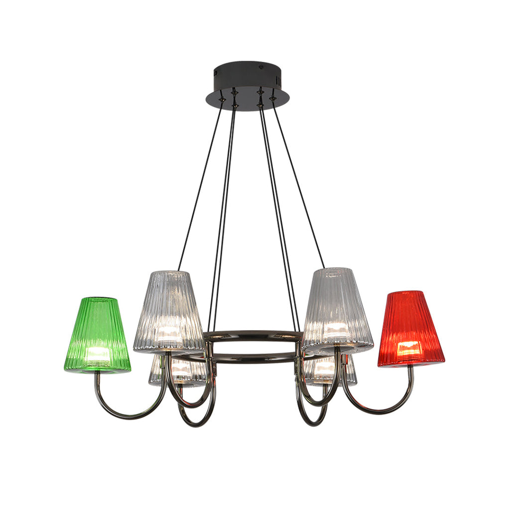 Branch LED Suspension Chandelier - Modern Glass Ceiling Light Fixture