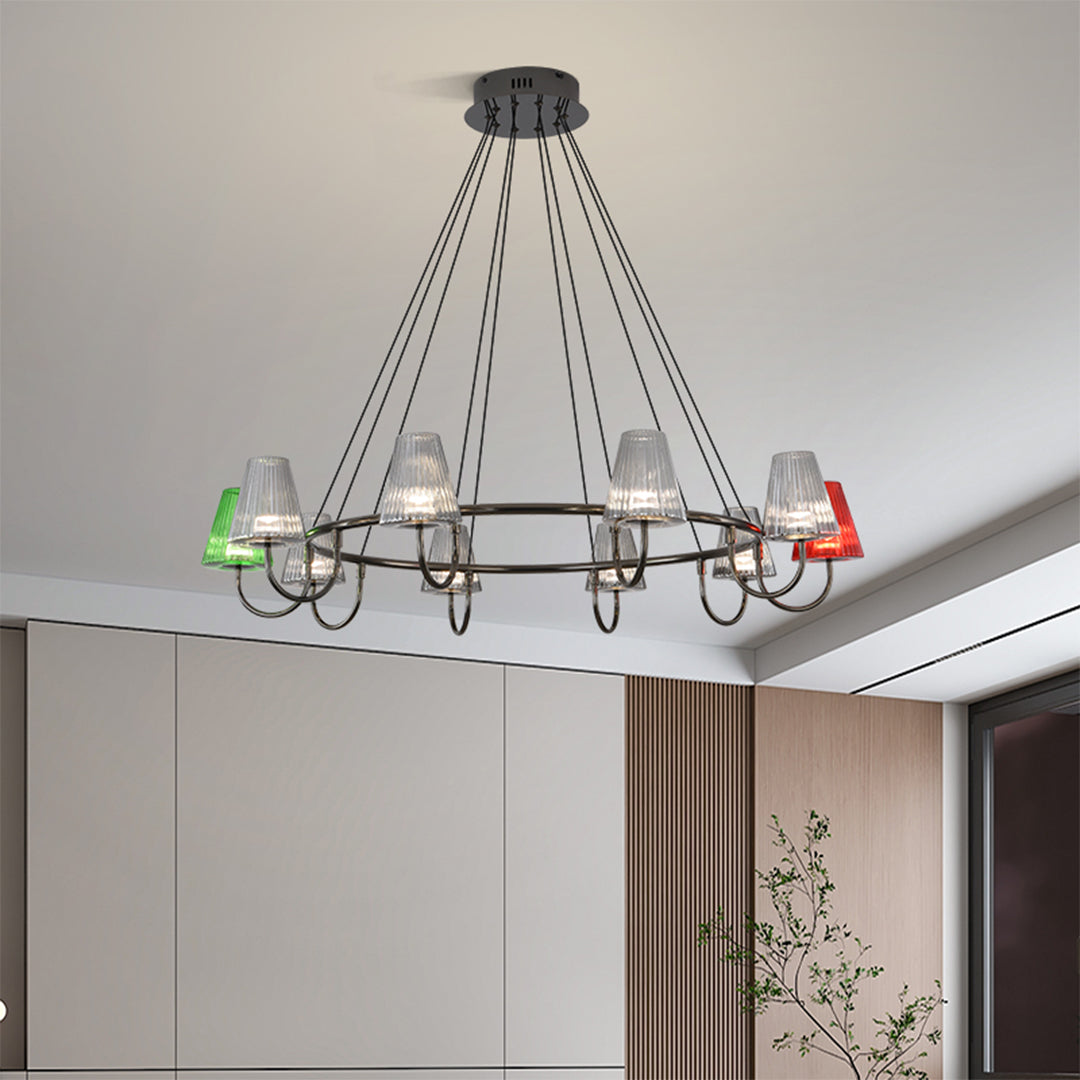 Branch LED Suspension Chandelier - Modern Glass Ceiling Light Fixture