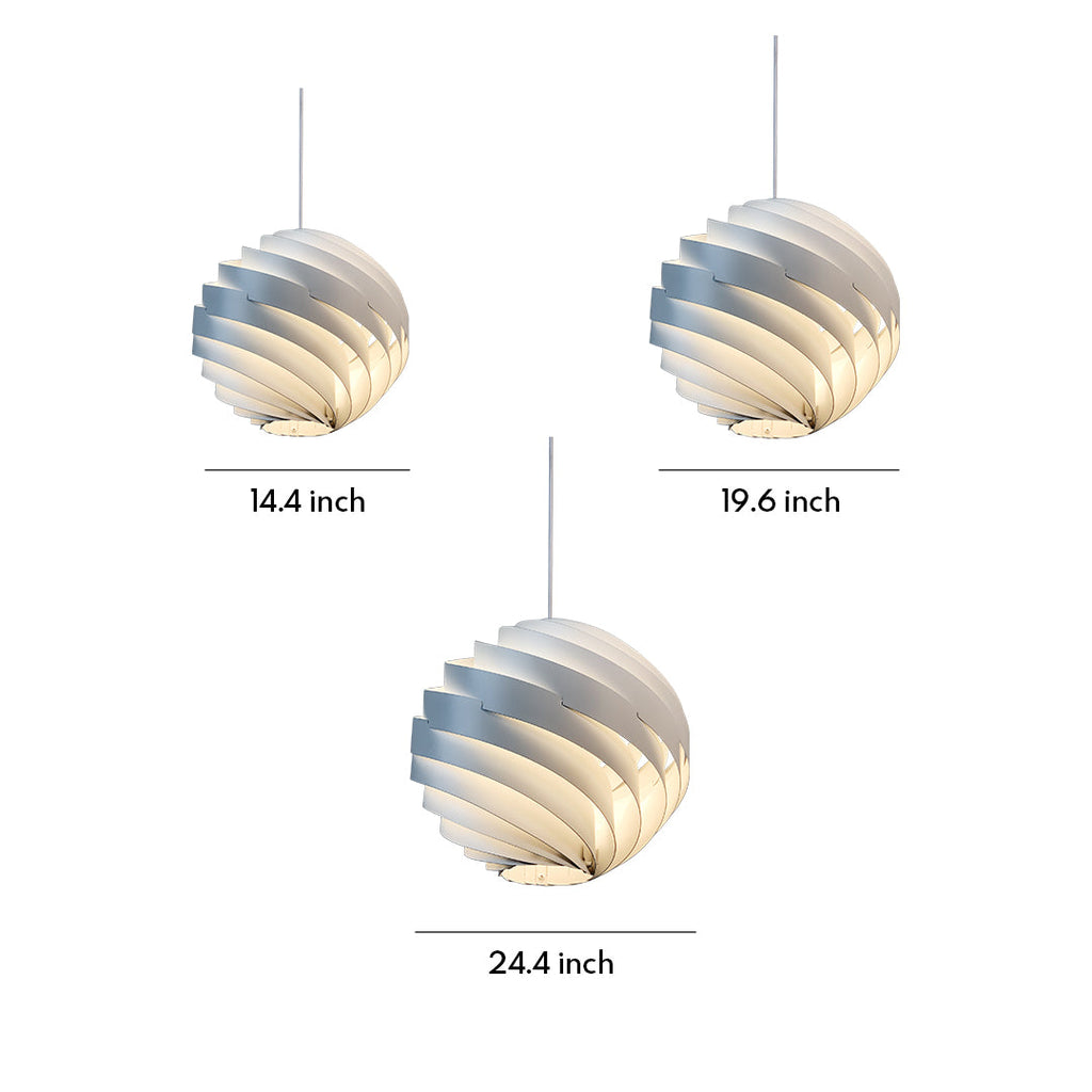 Swirl Pendant Light - Nordic Creative Turbine Ceiling Fixture