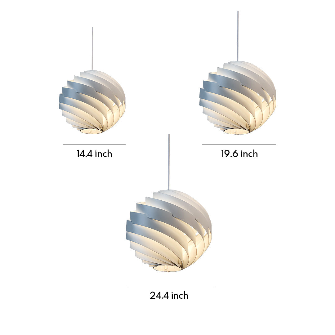 Swirl Pendant Light - Nordic Creative Turbine Ceiling Fixture
