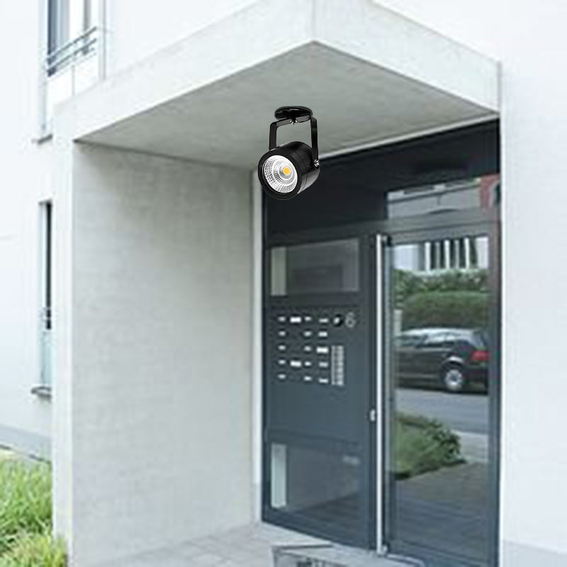 Modern Waterproof Aluminum LED Wall Sconce - Adjustable Cylinder Outdoor Lamp for Patio