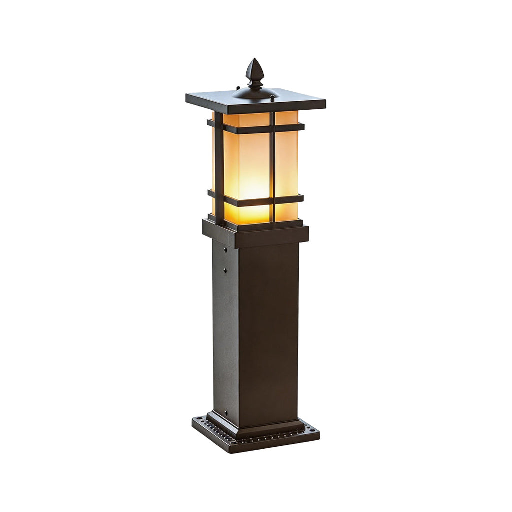 Vintage Garden Bollard Light - Black Pavilion Outdoor Lighting