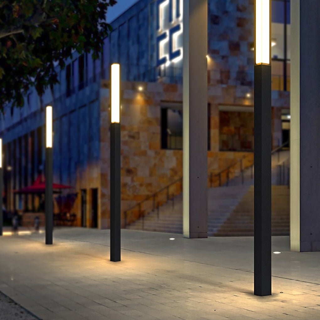 Classic LED Tall Bollard Lights - Sleek Weatherproof Path Lighting for Landscape