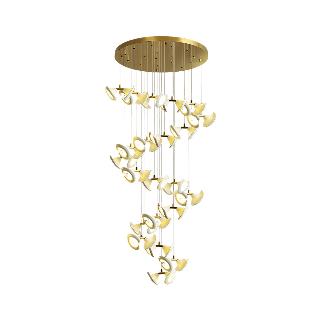 Ceramic Tulip Flower Luxury Chandelier Light