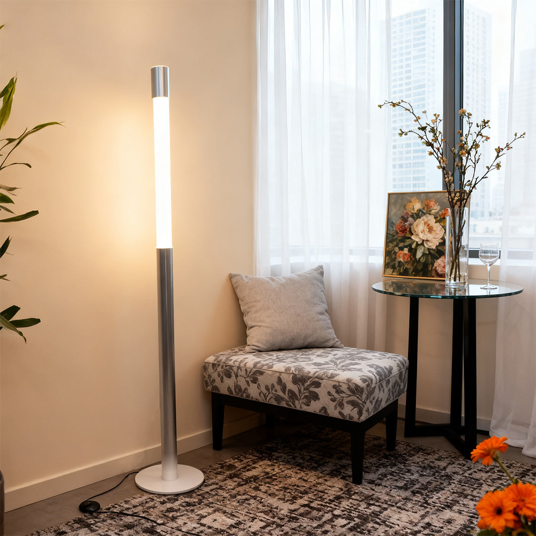 Elegant Minimalist Gray Italian Floor Lamp - Creative Design Lighting