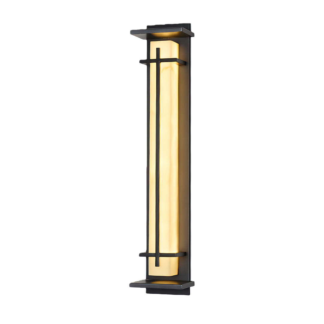 Black Outdoor Wall Light Waterproof Minimalist Design