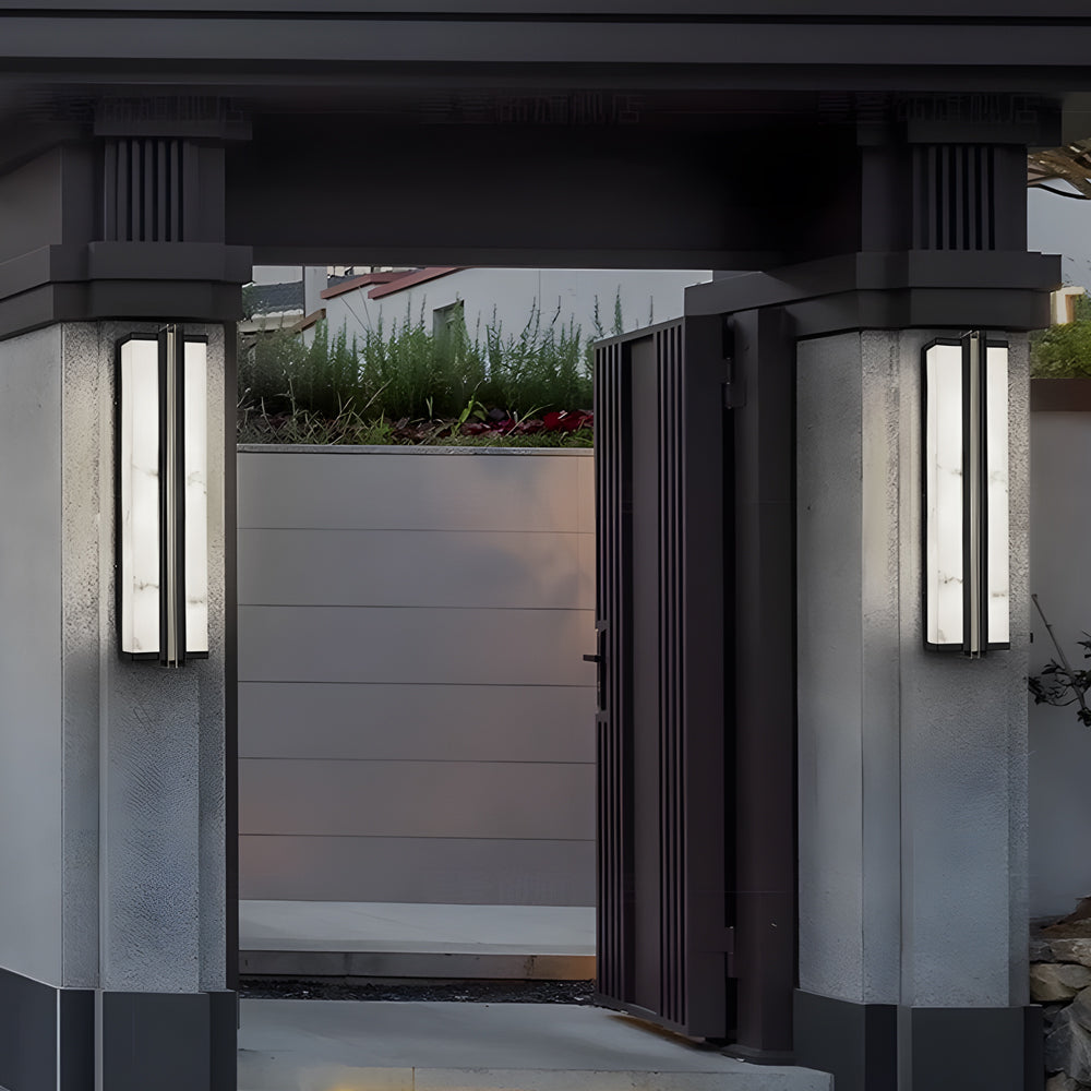Modern Black LED Waterproof Vertical Wall Light