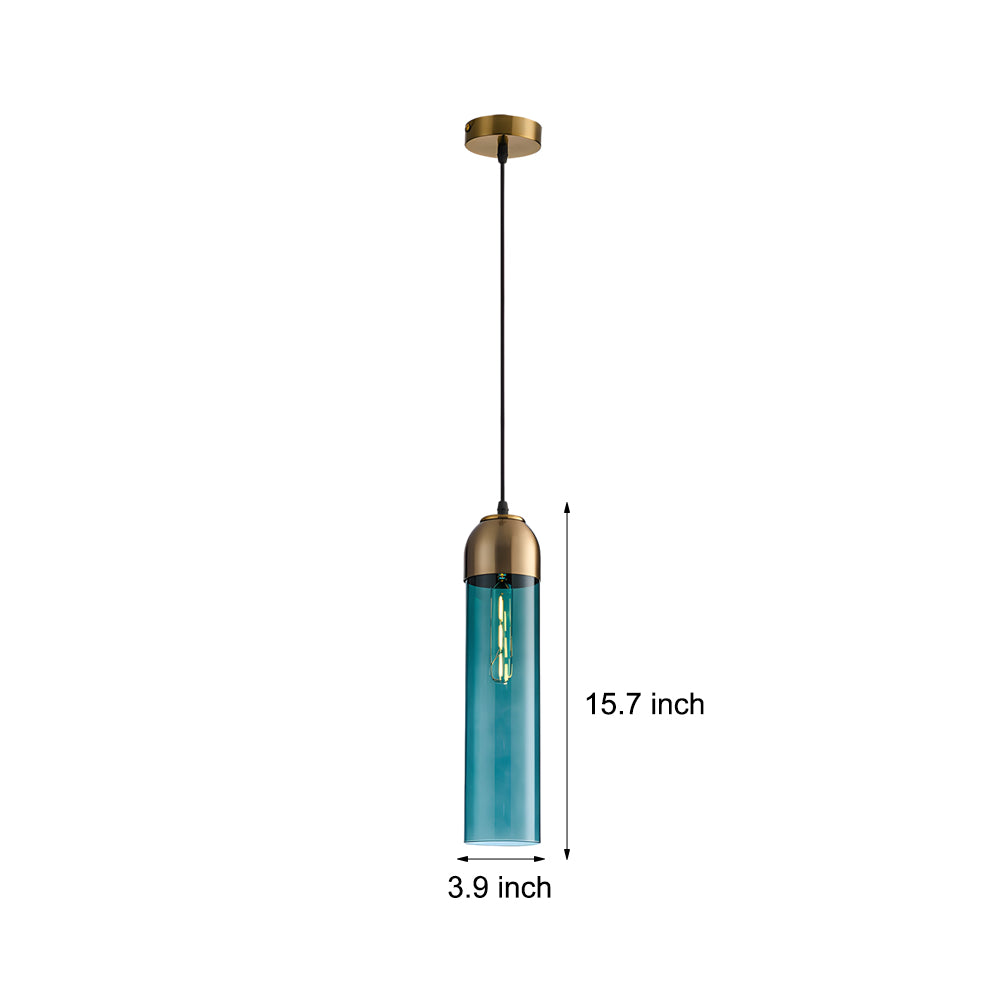 Nordic Simple Tube Glass Pendant Light Chandelier