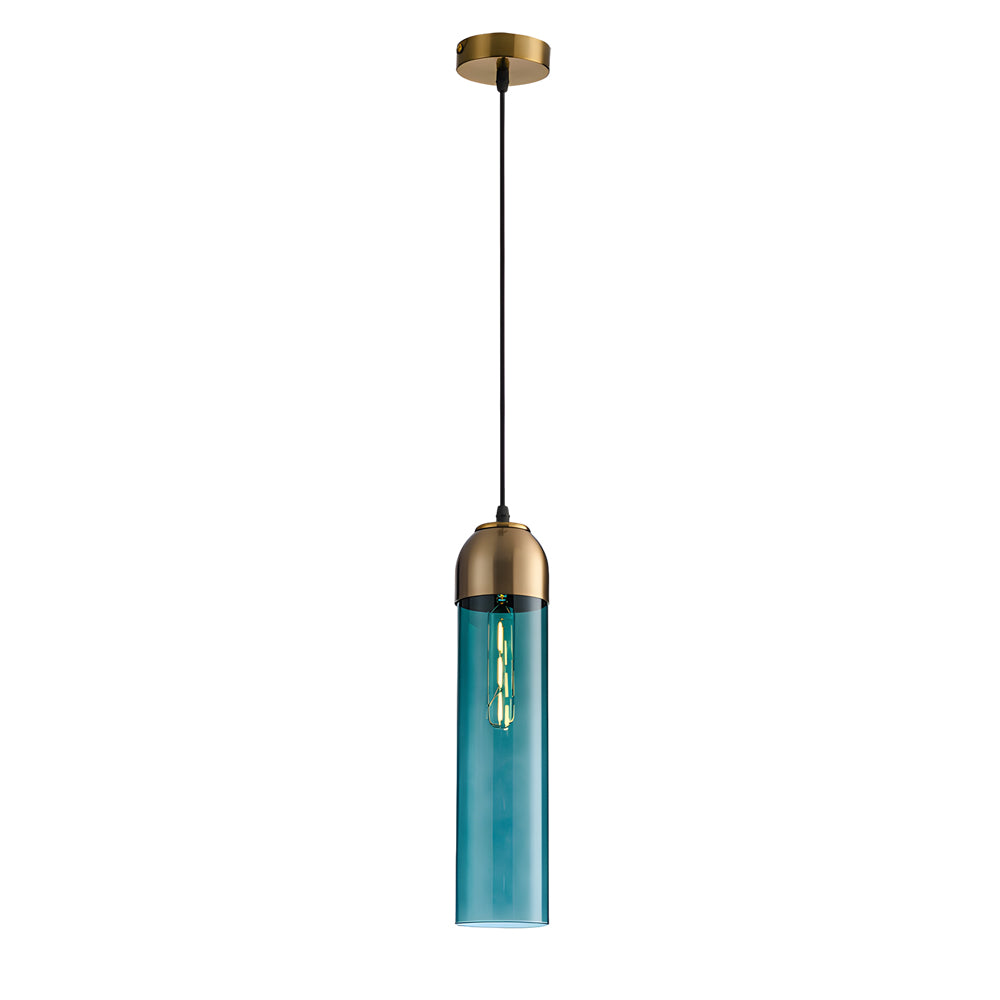 Nordic Simple Tube Glass Pendant Light Chandelier