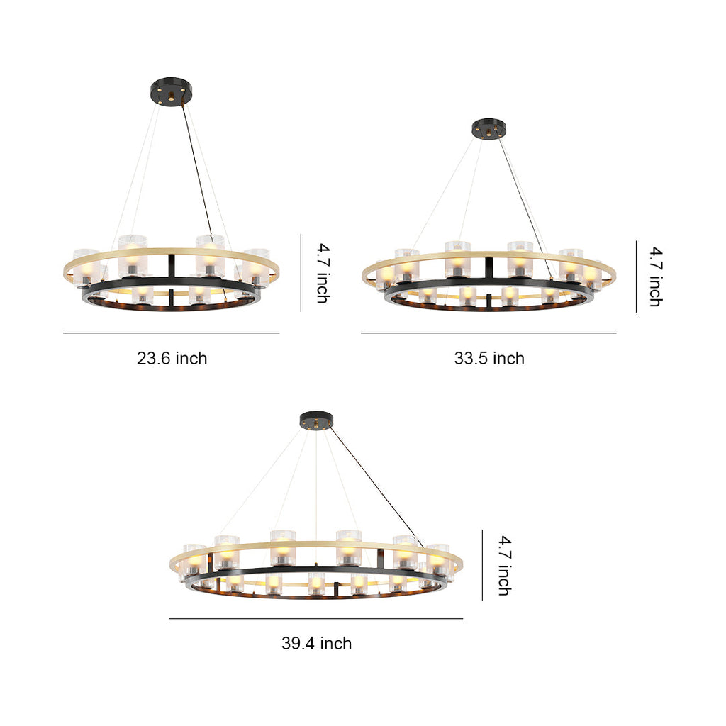 Modern Luxury Copper Chandelier - Creative Ceiling Light Fixtures
