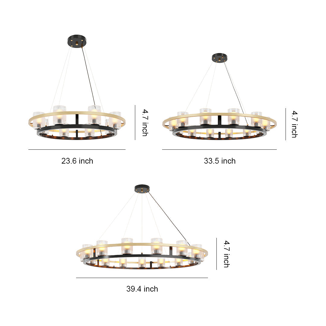 Modern Luxury Copper Chandelier - Creative Ceiling Light Fixtures