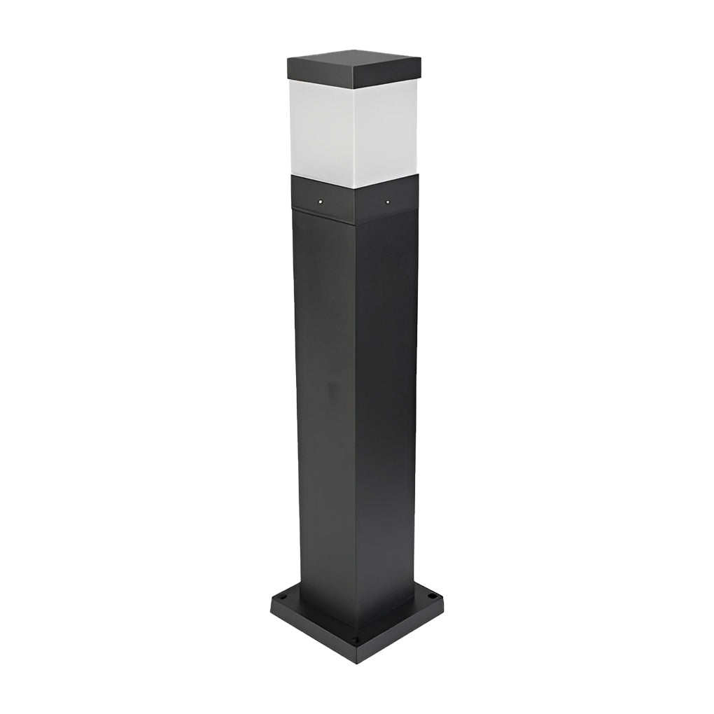 Modern Square Cob Outdoor Bollard Lights for Pathways & Gardens