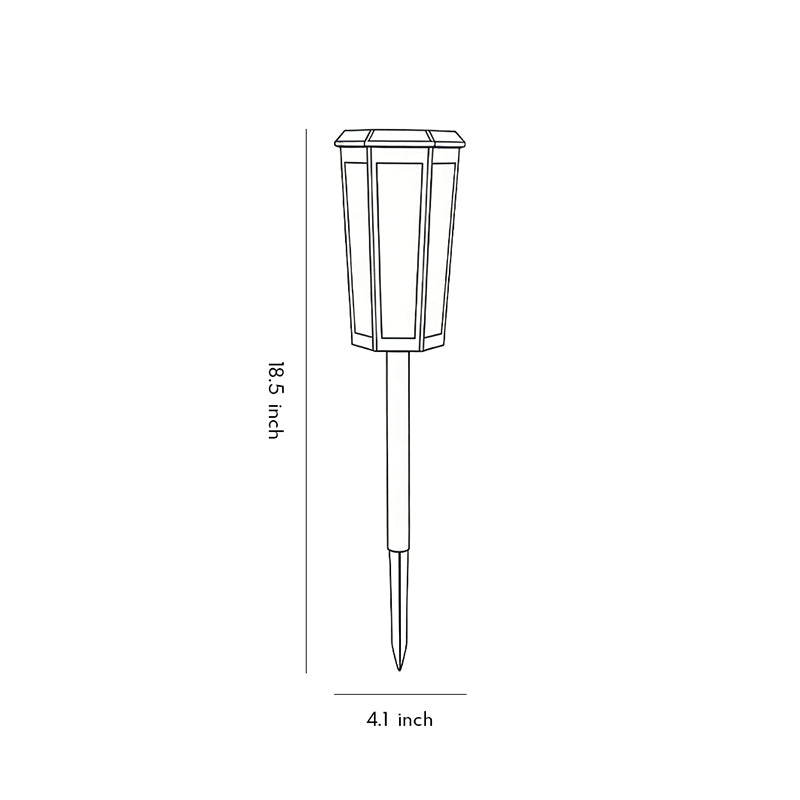 Solar Stake Light Patterned Shadow Pathway Light - Outdoor Garden LED Accent Lighting for Walkways and Landscaping