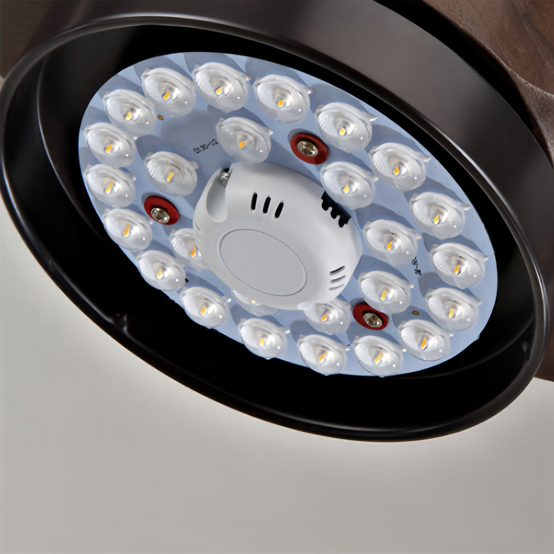 3-Blade DC Motor Ceiling Fan with Light & Remote Control – Quiet Operation