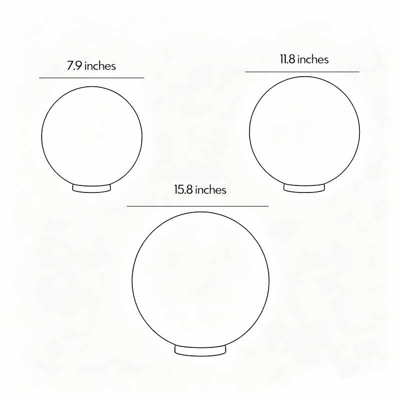 Acrylic Moon-Shaped Landscape Light Waterproof Modern Design