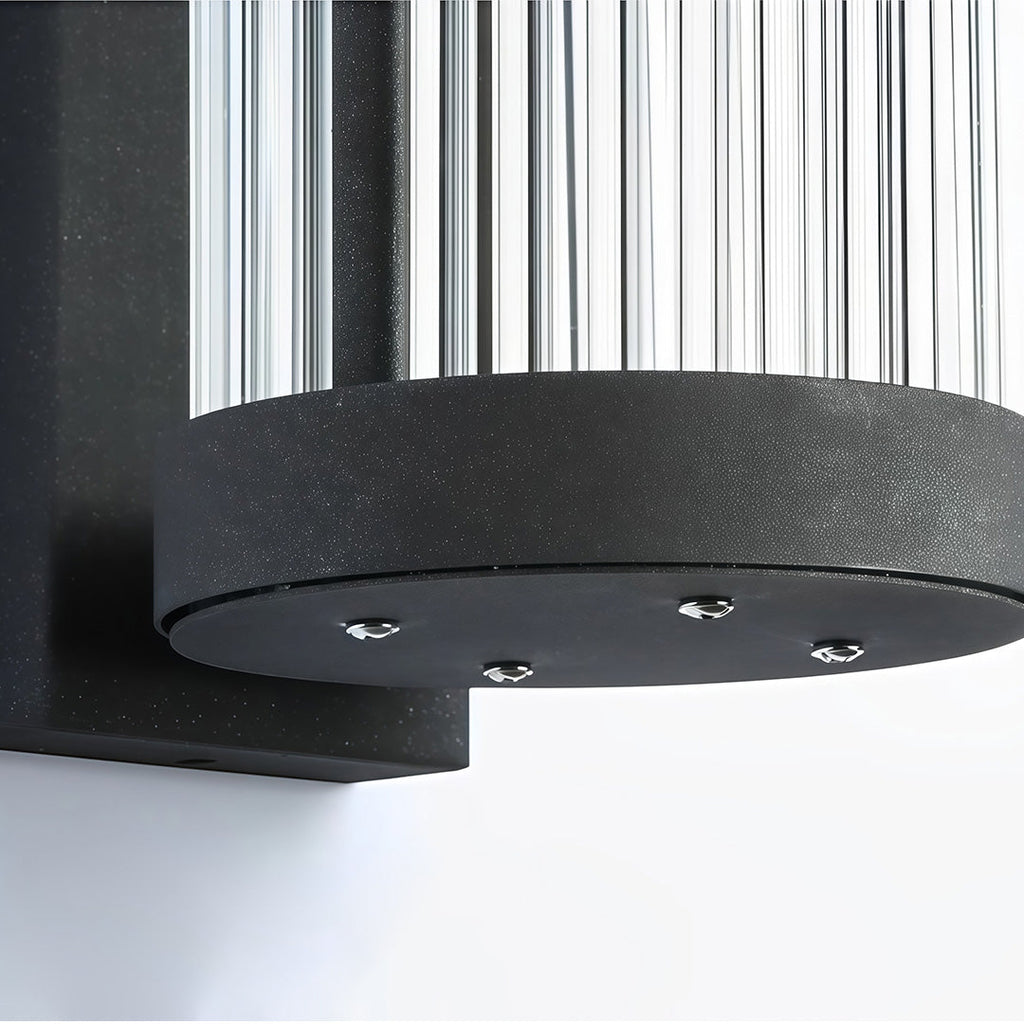 Modern Black Outdoor Wall Mount Light - Stylish Exterior Lighting, Creative Design, LED Wall Sconce, Waterproof Outdoor Fixture, Contemporary Home Decor