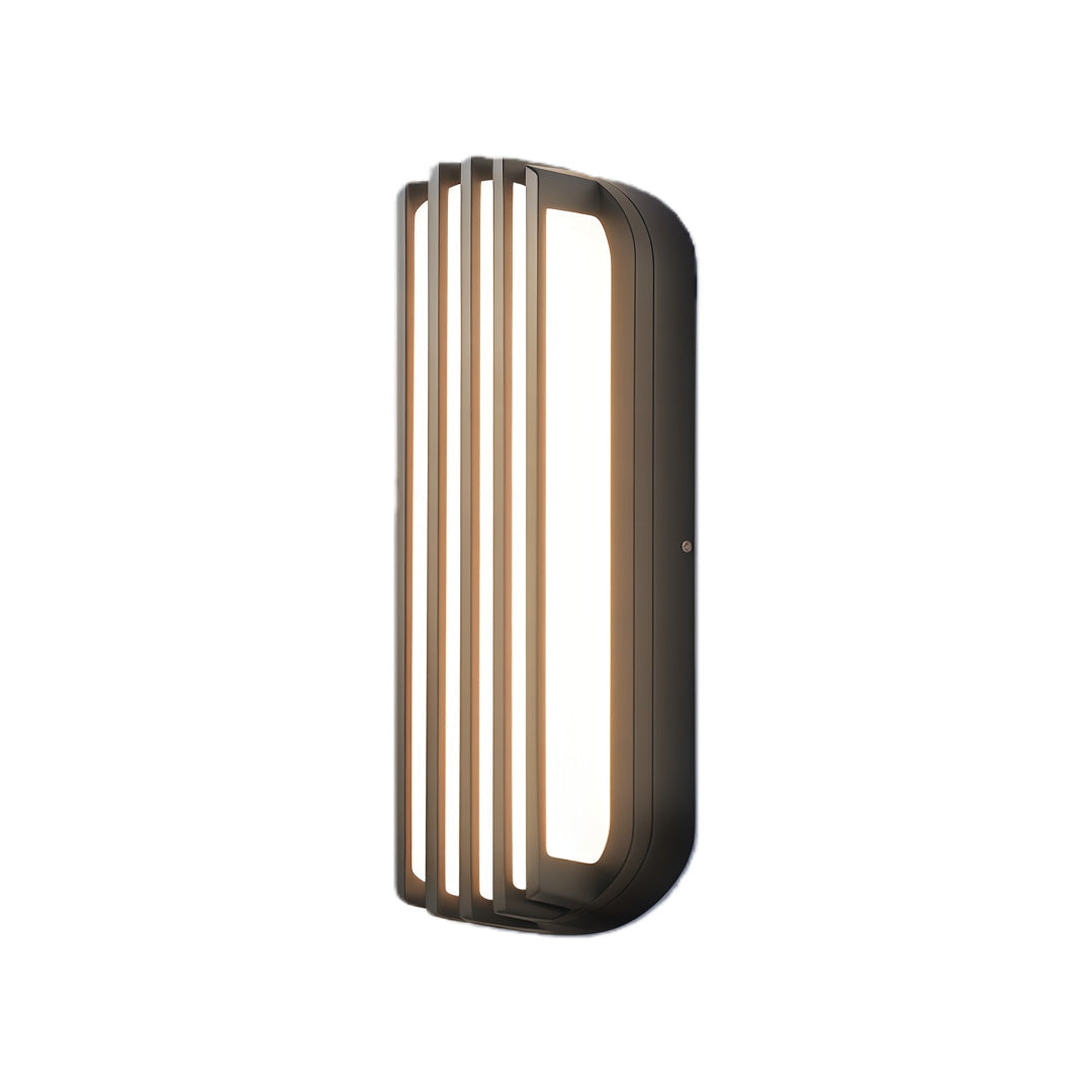 Wall-Mounted Waterproof Black Linear Outdoor Light