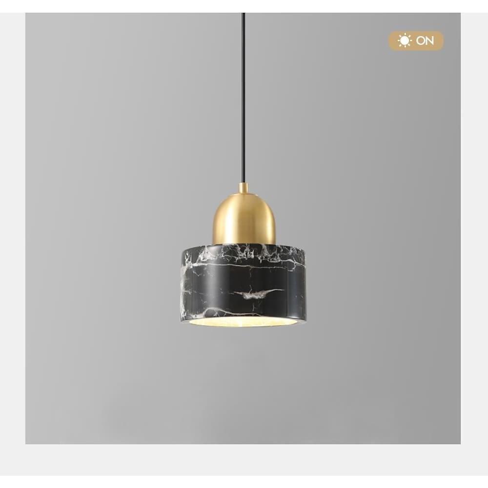 Modern Metal Marble Mini Pendant Light fixture Artistic Home Lighting