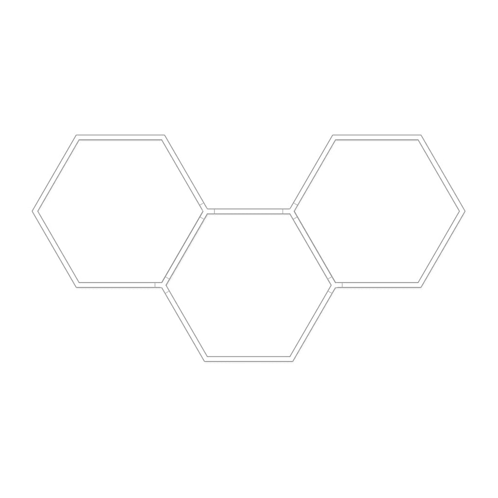 Honeycomb Ceiling Light - Modern White LED Industrial Fixture