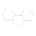 Honeycomb Ceiling Light - Modern White LED Industrial Fixture