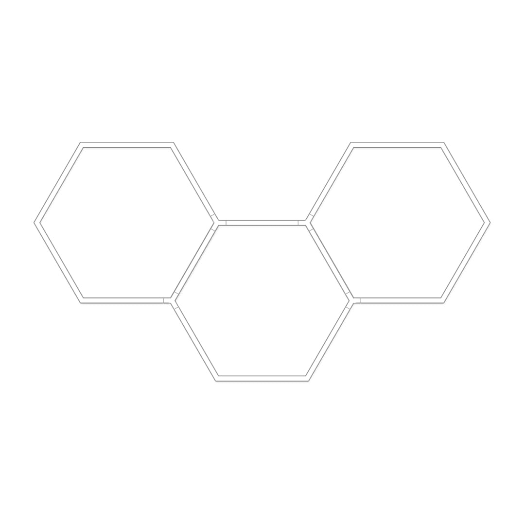 Honeycomb Ceiling Light - Modern White LED Industrial Fixture