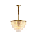 Modern Full-Copper Minimalist Chandelier Ceiling Light