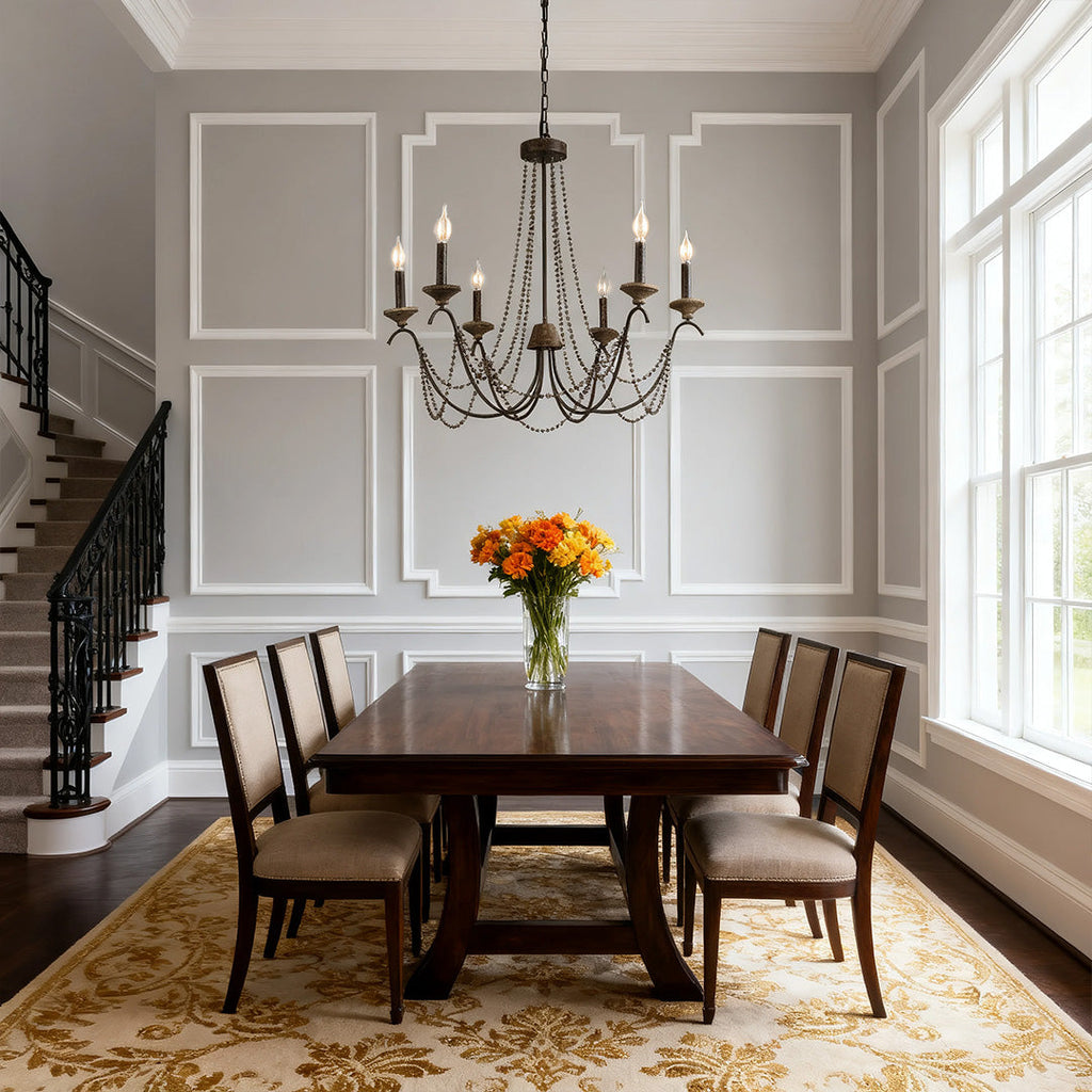 French Chandelier Candelabra Classic Ceiling Light