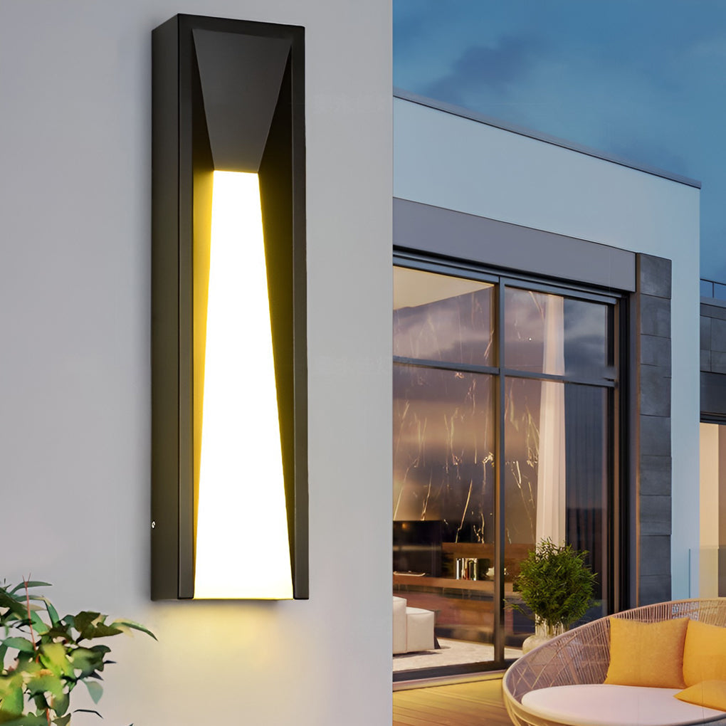 Modern Rectangular LED Outdoor Wall Light - Stylish Exterior Lighting