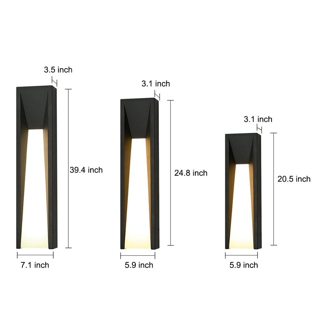 Modern Rectangular LED Outdoor Wall Light - Top Rated, Energy Efficient
