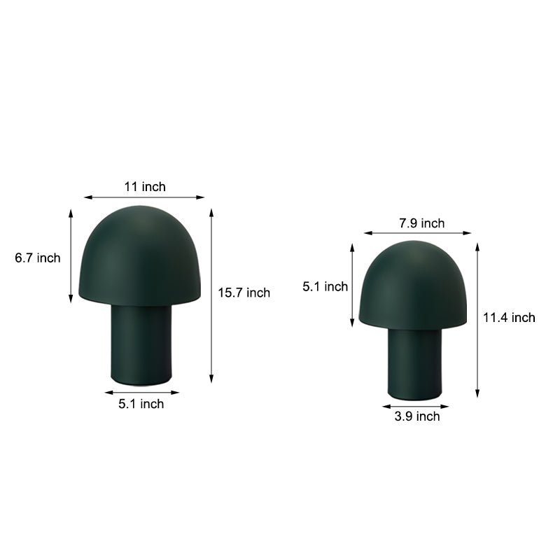 Touch-Control Dome Mushroom Frosted Ambient Lamp - Stylish Table Lighting for Modern Decor, LED Night Light, Home and Office Use