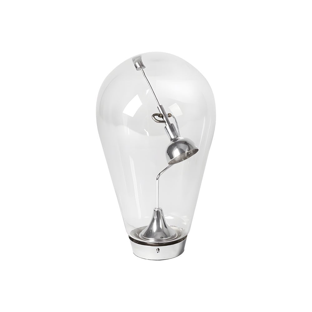 Touch-Dimming Glass Bulb Desk Lamp with Magnetic Control - Industrial Home Office Lighting