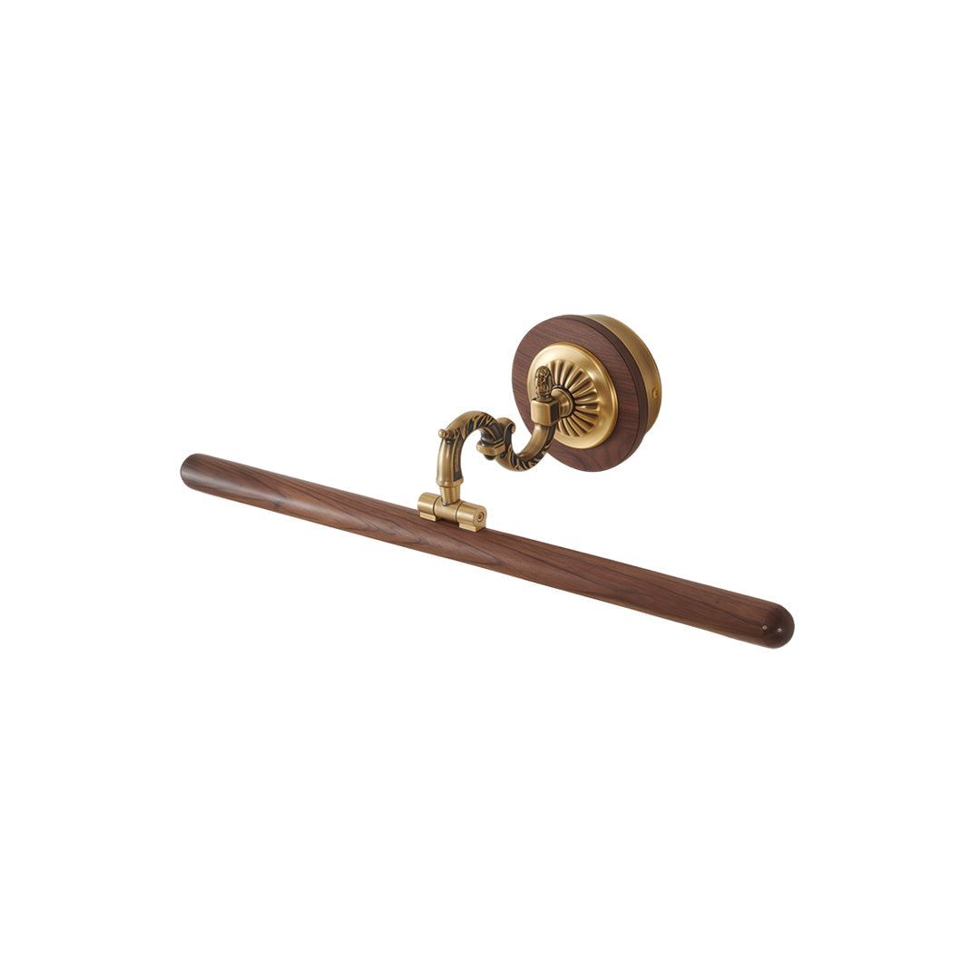 Copper Bathroom Vanity Bar Light Fixture LED Walnut Design Modern Rustic Lighting Home Decor Elegant Vanity Lighting Industrial Style Bathroom Lighting Energy-Efficient LED Light Source Stylish Home Improvement Fixture Copper Finish Wall Sconce Bathroom L