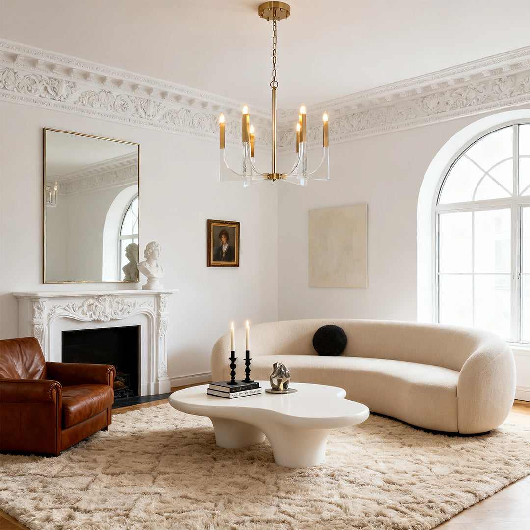 Acrylic Chandelier Elegant Minimalist Ceiling Light