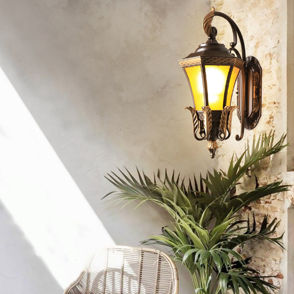 Copper Wall Sconce Outdoor Waterproof European-Style Lighting
