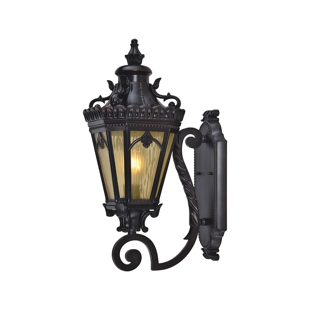 Wall Mount Outdoor Light - Waterproof Black Aluminum Lamp