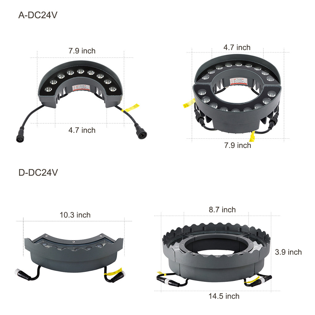 Tree Ring Light Waterproof LED Outdoor Landscape Lighting