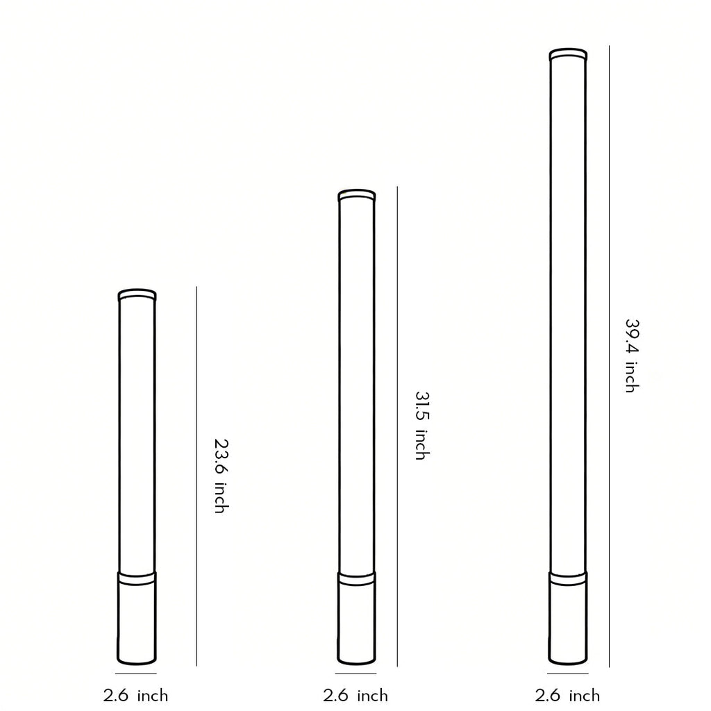 Modern Cylindrical Acrylic LED Tube Landscape Light